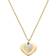 Michael Kors Precious Pavé Heart Necklace - Gold/Transparent