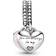 Pandora Mother & Daughter Hearts Pendant Charm - Silver/Pink/Transparent