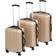 tectake Set de 3 Valises Rigides de Voyage XL L M