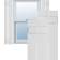 Ekena Millwork TFP101SBF11X044WH PVC Window Shutter 11.25x44"