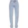 PrettyLittleThing Petite Dip Waist Split Hem Denim Jeans - Blue