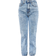 PrettyLittleThing High Waist Straight Leg Jeans - Mid Blue Acid Wash