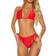 PrettyLittleThing Triangle Mix & Match Bikini Top - Red