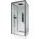 Marwell Tolvsbörd Duschkabin 90x90 cm Med Regnfunktion Massage - Svartvit 900x900x2150mm