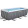 Bestway Power Steel Rectangular Frame Pool Set with Filter Pump 4.12x2.01x1.22m