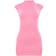 PrettyLittleThing Structured Contour Rib Cap Sleeve Bodycon Dress - Pink