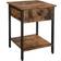 Vasagle End Rustic Brown Black Small Table