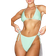 PrettyLittleThing Mix & Match Tie Side Bikini Bottom - Sage Green