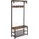 Benjara Metal Coat Rack Settee Bench