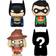 Funko Batman DC Bitty POP Actionfigur 4-Pack 2,5 cm