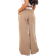 PrettyLittleThing Turn Over Waist Straight Leg Trousers - Mocha