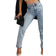 PrettyLittleThing Mom Jeans - Light Blue Acid Wash