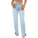 PrettyLittleThing Ripped Split Hem Straight Leg Jeans - Light Blue Wash