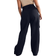 PrettyLittleThing Pocket Front Cargo Straight Leg Trousers Plus Size - Black