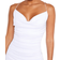 PrettyLittleThing Crinkle Texture Ruched Cowl Neck Midi Dress - White