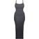 PrettyLittleThing Shape Jersey Strappy Maxi Dress - Charcoal Grey