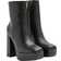 River Island Platform Heeled Ankle Boots - Black