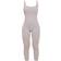 PrettyLittleThing Structured Contour Ribbed Scoop Neck Jumpsuit - Silver