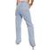 PrettyLittleThing Petite Dip Waist Split Hem Denim Jeans - Blue