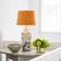 PR Home Li Na White/Patterned Lampstand 46cm