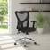 Techni Mobili Back Mesh Office Chair With Non Marking Caster Wheels, Adjustable Hight, Black Silla de oficina