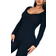 PrettyLittleThing Long Sleeve Knitted Jumpsuit - Black