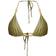 PrettyLittleThing Wooden Bead Triangle Bikini Top - Olive