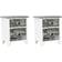 vidaXL Nightstand Sängbord 2st
