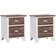 vidaXL Nightstand Bedside Table 2pcs