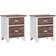 vidaXL Nightstand Sängbord 2st