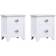 vidaXL Nightstand Bedside Table 2pcs