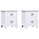 vidaXL Nightstand Sängbord 2st