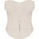 PrettyLittleThing Shape Lace Up Back Woven Corset - Stone