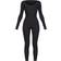 PrettyLittleThing Ribbed Long Sleeve Scoop Neck Jumpsuit - Black