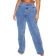 PrettyLittleThing Split Hem Jeans Plus Size - Vintage Wash