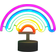 Legami Led Lamp Rainbow with Neon Effect Bordslampa