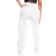 PrettyLittleThing Shape Buckle Detail Cargo Wide Leg Trousers - White