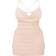 PrettyLittleThing Shape Cowl Bralet Detail Ruched Bodycon Dress - Stone