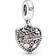 Pandora Love Makes a Family Pendant Charm - Silver/Pink/Transparent