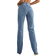 PrettyLittleThing Tall Ripped Long Leg Straight Jeans - Mid Blue Wash