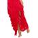 PrettyLittleThing Cold Shoulder Ruffle Detail Maxi Dress - Red