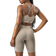 ICANIWILL Define Seamless Logo Strappy Sports Bra - Taupe