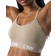 ICANIWILL Define Seamless Logo Strappy Sports Bra - Taupe