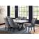 Hanover Capri Natural & Gray Dining Set 42x70" 7