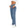 PrettyLittleThing Split Hem Jeans - Vintage Wash