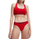 Calvin Klein Modern Cotton Bralette And Thong Set - Rustic Red Metallic