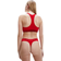 Calvin Klein Modern Cotton Bralette And Thong Set - Rustic Red Metallic