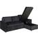 Ebuy24 Sacramento Anthracite Grey Sofa 218cm 3 personers