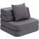 by KlipKlap 3-Fold Sofa Single Blue Grey/Grey