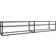 vidaXL 220x40x40,5 hærdet TV-bord